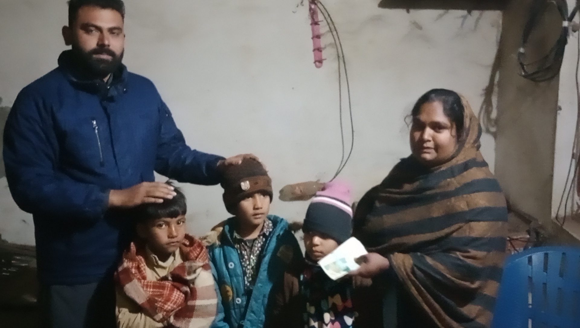 Helping a widow with her three children